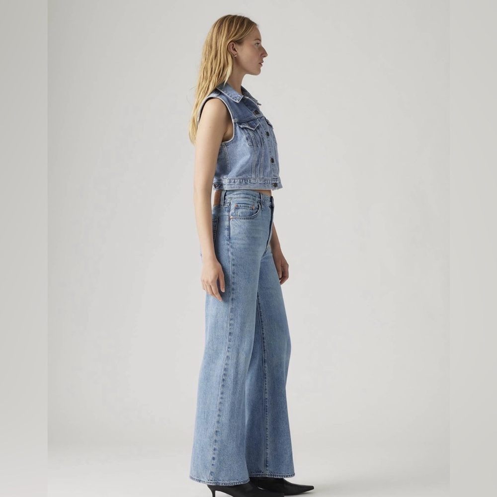 LEVI’S RIBCAGE WIDE LEG WOMEN'S JEANS - Picture 3 of 15